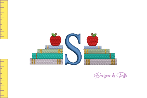 Back to School Books and Apples Design Review