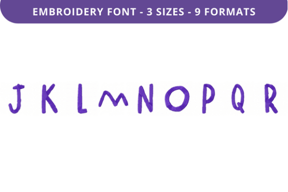 Brittle Bush Font Uppercase J to R Review
