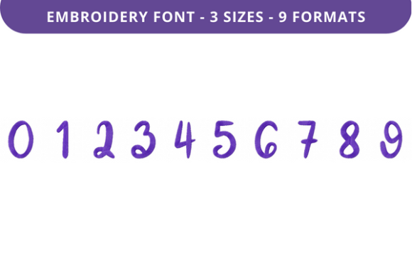 Cautiously Cuddly Font 0 to 9: A Stitch Test Review