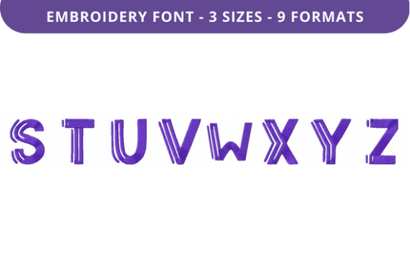 Culture Shock Font S to Z: Sweatshirt Embroidery Review