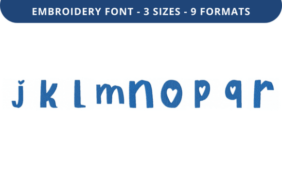 Heart of the City Font J to R: Holiday Embroidery Review