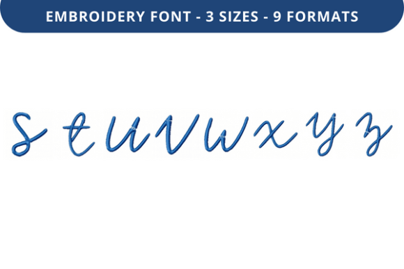 Melinoe Font S to Z: An Embroidery Designer Review