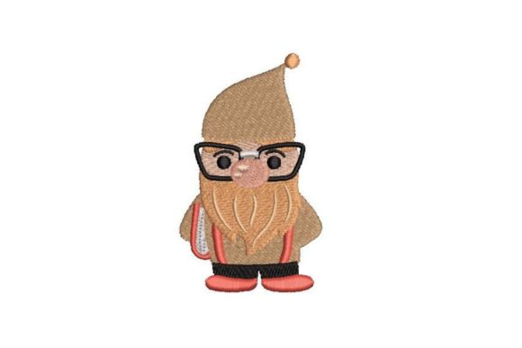 Nerd Gnome: A Cute Embroidery Design for Sellers