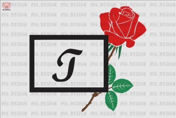 Rose Font T: A Charming Addition to Your Embroidery