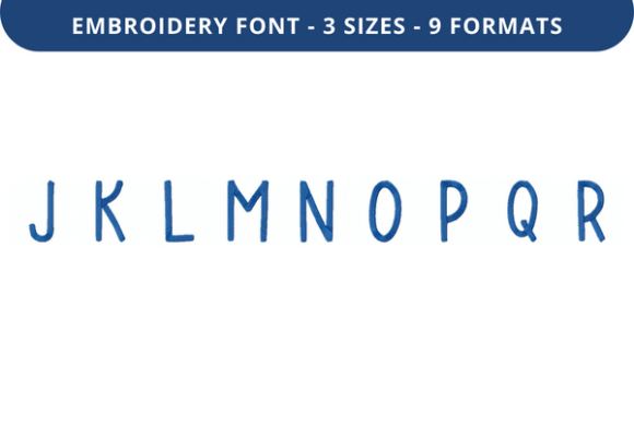 Sunny Box Font J to R: Holiday Embroidery Review