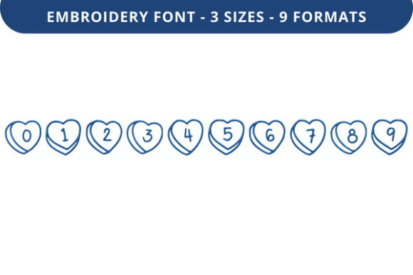 Talking Hearts Font 0-9: A Holiday Design Review