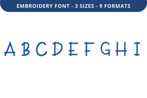 Troofles Font A to I: Seasonal Embroidery Review