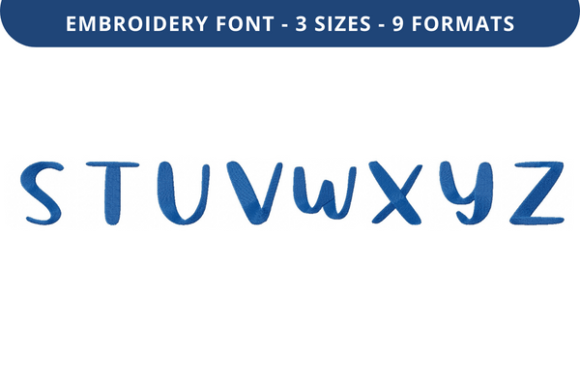 Tropic Berry Font S to Z: Holiday Embroidery Review