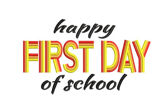 Welcome Back to School with a Joyful Embroidery Design